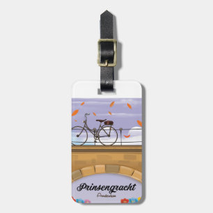Prinsengracht,Kanal Amsterdam Reiseplakat Gepäckanhänger