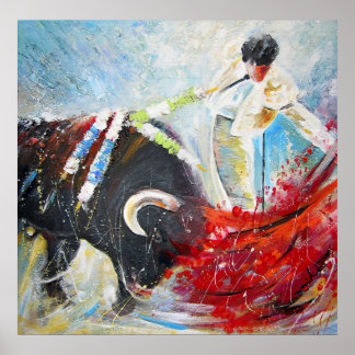 Print "2010 Toro Acrylic 02" - von Miki Poster
