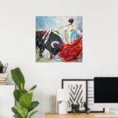 Print "2010 Toro Acrylic 02" - von Miki Poster (Heimbüro)