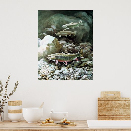 Print Brook Trout Poster (Küche)
