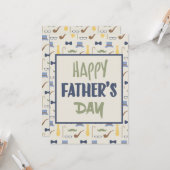 Print Card des modernen Vaters Karte (Vorderseite/Rückseite Beispiel)