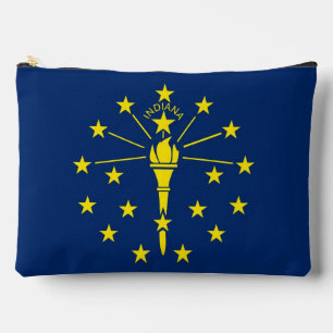 Print Cut Nähtasche mit der Flagge von Indiana, US Zubehörtasche