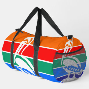 Print Cut Nähtasche mit der Flagge von St. Petersb Duffle Bag