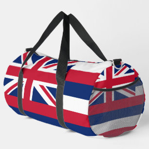 Print Cut Nähtasche mit Flagge in Hawaii, USA Duffle Bag