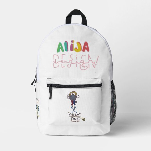 Print Cut Sew Bag alija design by jorge Bedruckter Rucksack (Vorderseite)