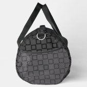 Print Cut Sew Bag grau Schwarz moderne Design Duffle Bag (Rechts)