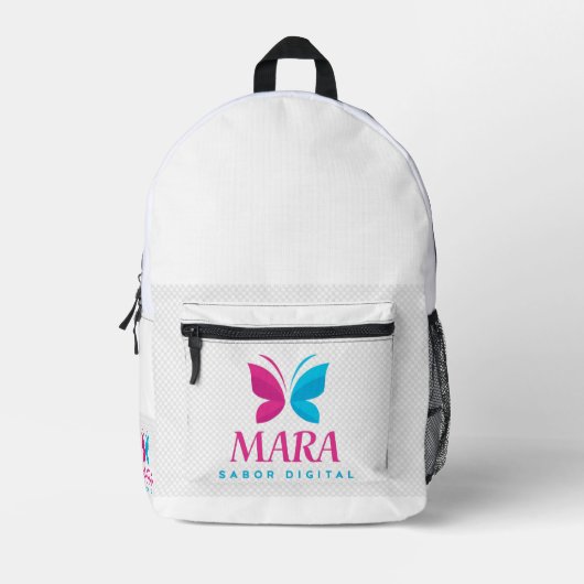 Print Cut Sew Bag MARA – Sabor Digital Bedruckter Rucksack (Vorderseite)