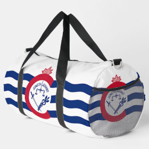 Print Cut Sew Bag mit der Flagge Cincinnati, USA Duffle Bag