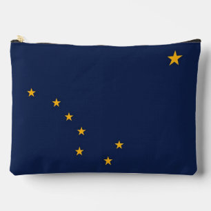 Print Cut Sew Bag mit der Flagge von Alaska, USA Zubehörtasche