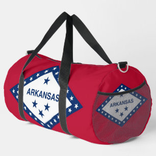 Print Cut Sew Bag mit der Flagge von Arkansas, USA Duffle Bag