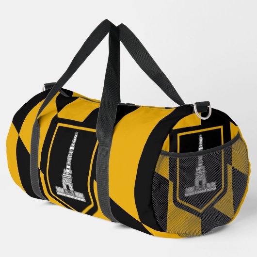 Print Cut Sew Bag mit der Flagge von Baltimore, US Duffle Bag (Rechte Ecke)