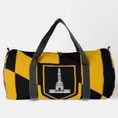 Print Cut Sew Bag mit der Flagge von Baltimore, US Duffle Bag (Rückseite)