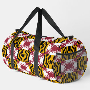 Print Cut Sew Bag mit der Flagge von Maryland, USA Duffle Bag