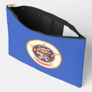 Print Cut Sew Bag mit der Flagge von Minnesota, US Zubehörtasche