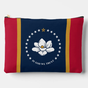 Print Cut Sew Bag mit der Flagge von Mississippi, Zubehörtasche