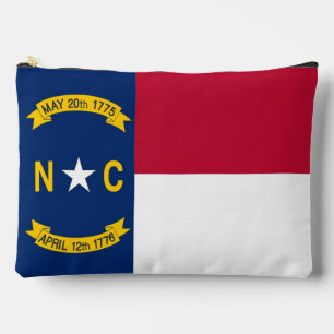 Print Cut Sew Bag mit der Flagge von North Carolin Zubehörtasche