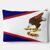 Print Cut Sew Bag mit Fahne von American Samoa, US Zubehörtasche (Rückseite)