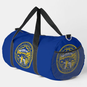 Print Cut Sew Bag mit Fahne von Nebraska, USA Duffle Bag