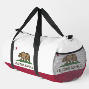 Print Cut Sew Bag mit Flagge in Kalifornien, USA Duffle Bag