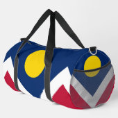 Print Cut Sew Bag mit Flagge von Denver, USA Duffle Bag (Rechte Ecke)
