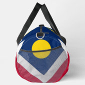 Print Cut Sew Bag mit Flagge von Denver, USA Duffle Bag (Rechts)