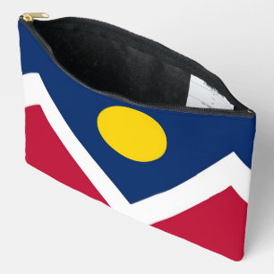 Print Cut Sew Bag mit Flagge von Denver, USA Zubehörtasche