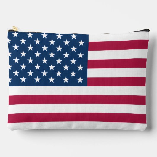 Print Cut Sew Bag mit US-Flagge Zubehörtasche (Vorderseite)