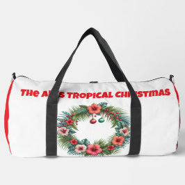 Print Cut Sew Bag-Personalised Tropical Xmas Bag Duffle Bag
