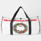 Print Cut Sew Bag-Personalised Tropical Xmas Bag Duffle Bag (Rückseite)
