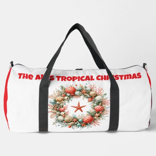 Print Cut Sew Bag- Personalized Tropical Xmas Bag Duffle Bag (Vorderseite)