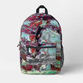Print Cut Sew Bag – Strata Pulse Bedruckter Rucksack (Vorderseite)