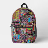 Print Cut Sew Bag – Urban Fractals Bedruckter Rucksack (Vorderseite)