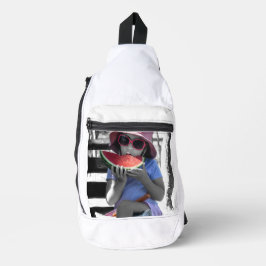 Print Cut Sew Bag verano fresco Crossbody Bag