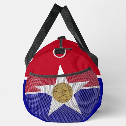 Print Cut Sew Bag with flag of Dallas, Texas, USA Duffle Bag (Rechts)