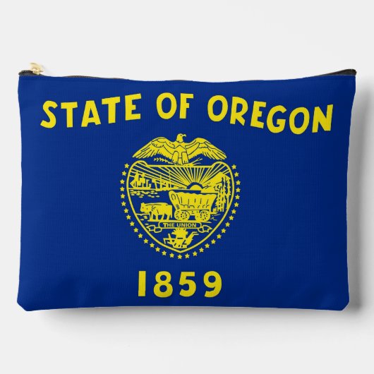 Print Cut Sew Bag with flag of Oregon, USA Zubehörtasche (Vorderseite)