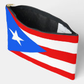 Print Cut Sew Bag with flag of Puerto Rico, USA Zubehörtasche (Offen)