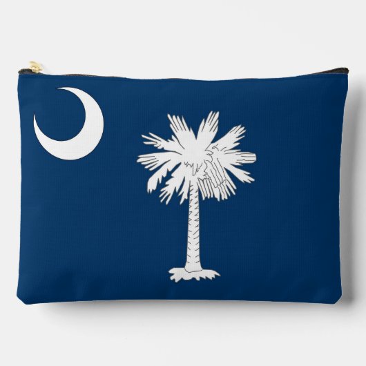 Print Cut Sew Bag with flag of South Carolina, USA Zubehörtasche (Vorderseite)