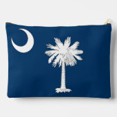 Print Cut Sew Bag with flag of South Carolina, USA Zubehörtasche (Rückseite)