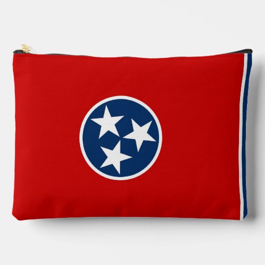 Print Cut Sew Bag with flag of Tennessee, USA Zubehörtasche (Vorderseite)