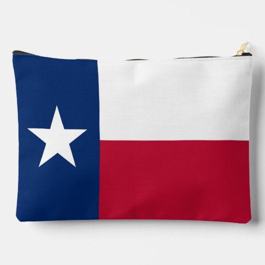 Print Cut Sew Bag with flag of Texas, USA Zubehörtasche (Rückseite)