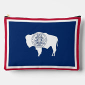 Print Cut Sew Bag with flag of Wyoming Zubehörtasche (Vorderseite)