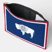 Print Cut Sew Bag with flag of Wyoming Zubehörtasche (Offen)