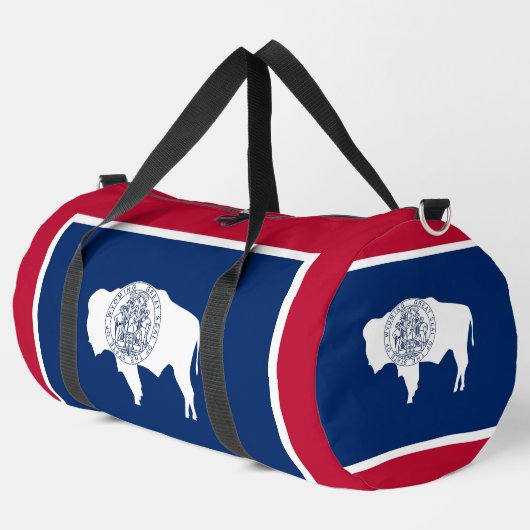 Print Cut Sew Bag, Wyoming flag Duffle Bag (Linke Ecke)