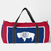 Print Cut Sew Bag, Wyoming flag Duffle Bag (Vorderseite)