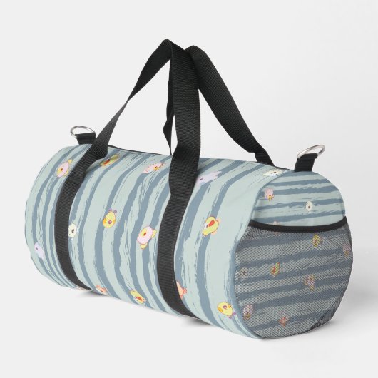 Print Cut Sew Duffel Bag – Whimsy Faces Duffle Bag (Rechte Ecke)