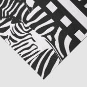 Print-Decoupage in Schwarz und Weiß Seidenpapier (Ausschnitt)