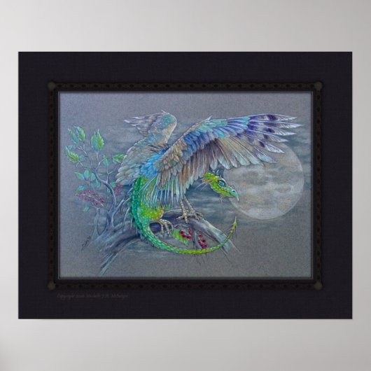 Print - Der "Grüne Vogeldrache" Poster (Vorne)