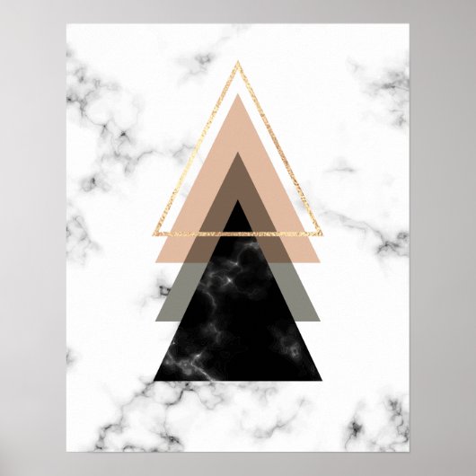 Print-Design in Pastel-Marmor Poster (Vorne)