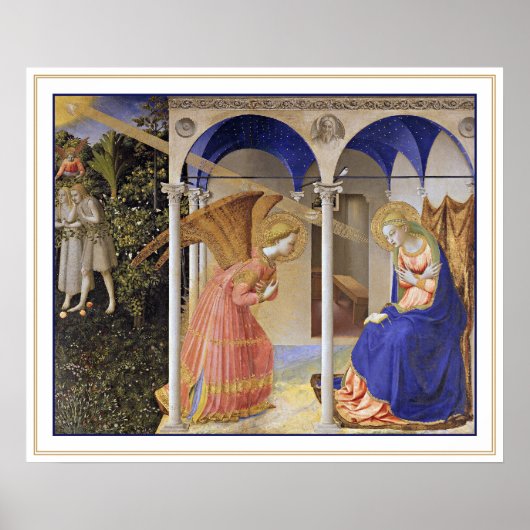 Print: Die Ankündigung von Fra Angelico Poster (Vorne)