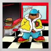 Print "Do-Rag" - von Kev Moore Poster (Vorne)